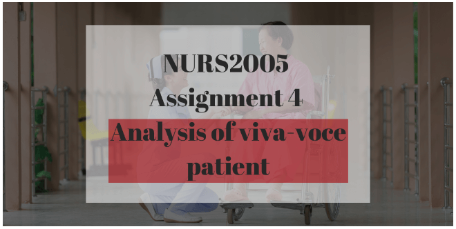 NURS2005 Assignment 4 Answers