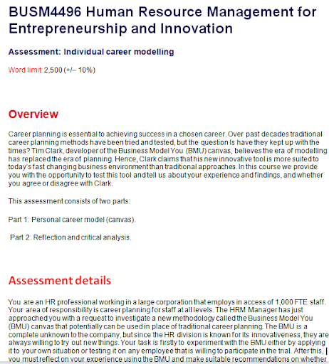 busm4496 human resource management and entrepreneurship assessment answer