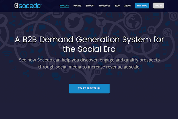 socedo social media marketing research tool