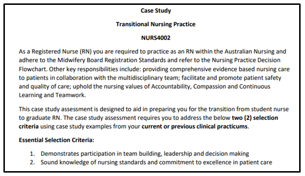 nurs4002 case study sample