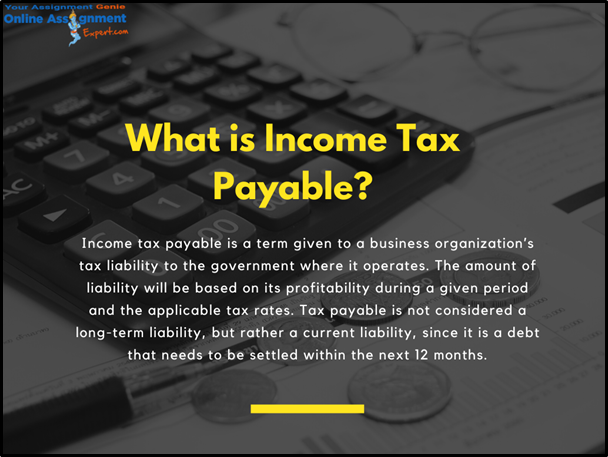 what is income tax payable
