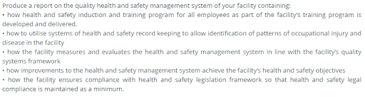 health and safety assessment question4