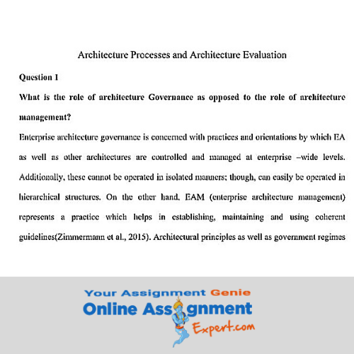 software architecture assignment help