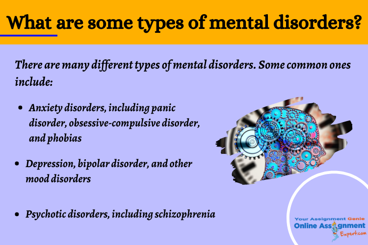 type of mental disorders