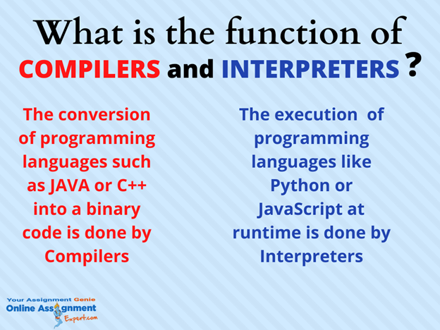 what is function of compilers