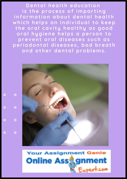 Dental Health Education Definition