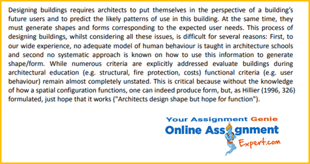 Internal architecture assignment  Sample
