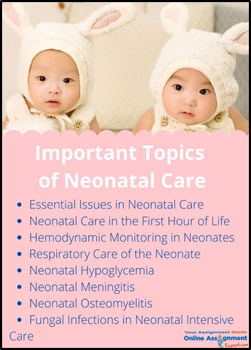 Neonatal Care Assignment Help