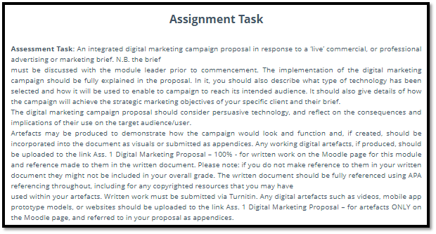 Advertising Design Assignment Help 1