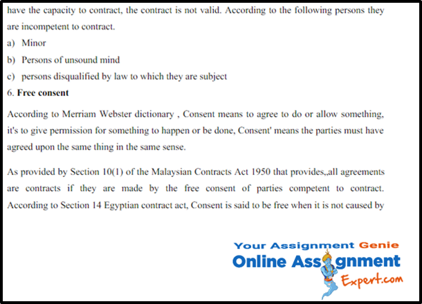 Business Law Assignment Sample 1