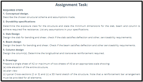 Column Design Report Writing Help  Assignment Task