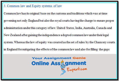 Common Law And Equity System Of Law