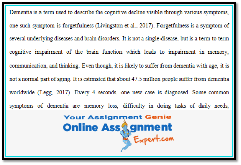 Dementia Care Assignment Help 2