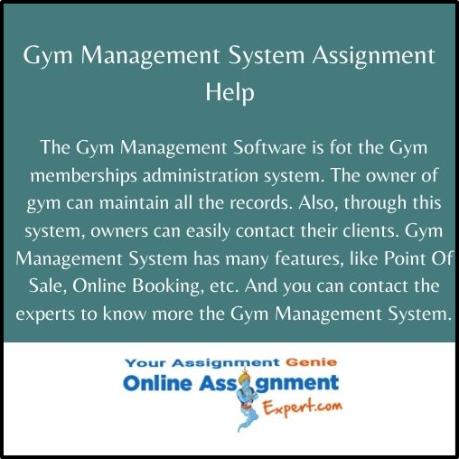 Gym Management System Assignment Help