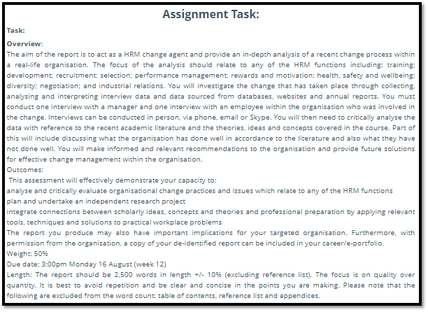 HR e Portfolio Assignment Help 2