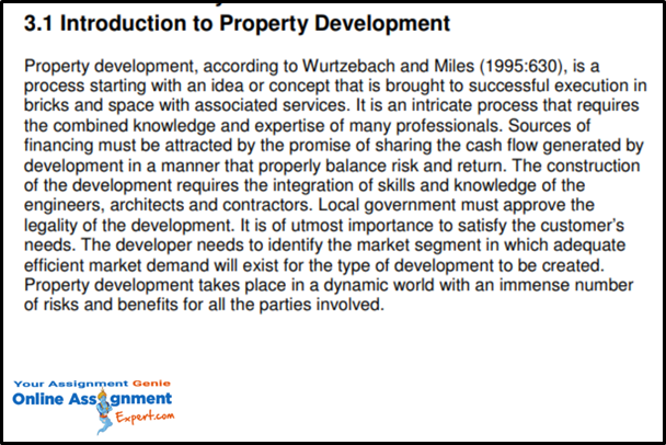 Introduction to property development