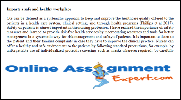 Nursing SWOT Analysis  Imparts a safe and healthy workplace
