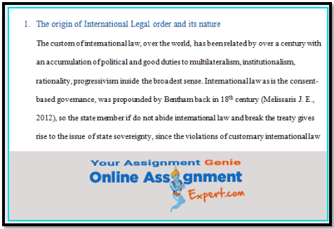 The origin of international legal order and its nature