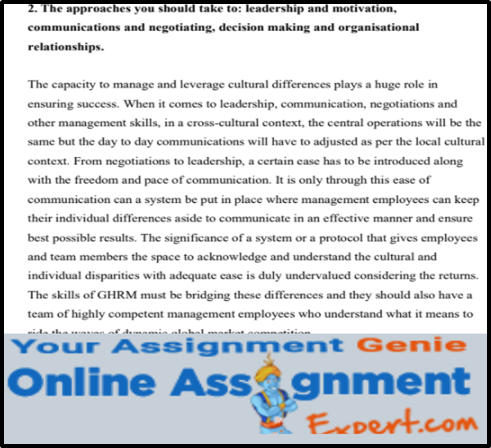 Management Assignment Help Sample