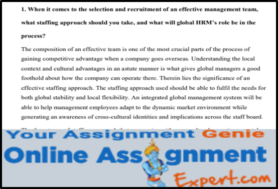 Management Assignment Help Samples