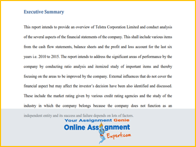 Uni Assigment Help Executive Summary