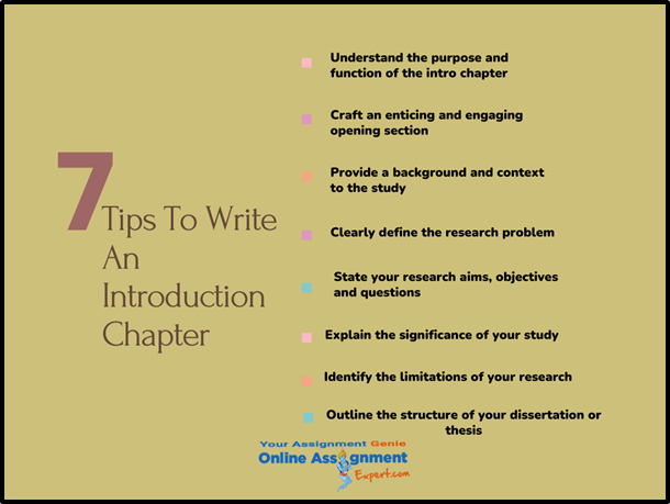 7 Tips To Write An Introduction Chapter