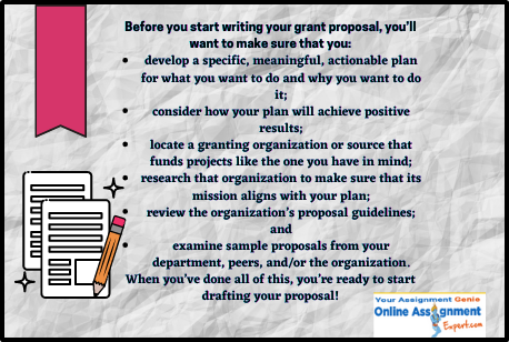 Before you Start Writing your Grant Proposal Points to Keep in Mind