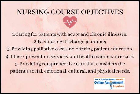 Nursing Course Objectives 5 Points