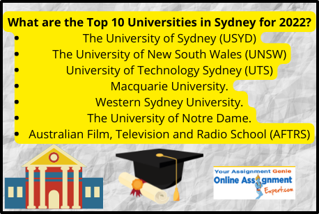 What are the Top 10 Universities in Sydney for 2022