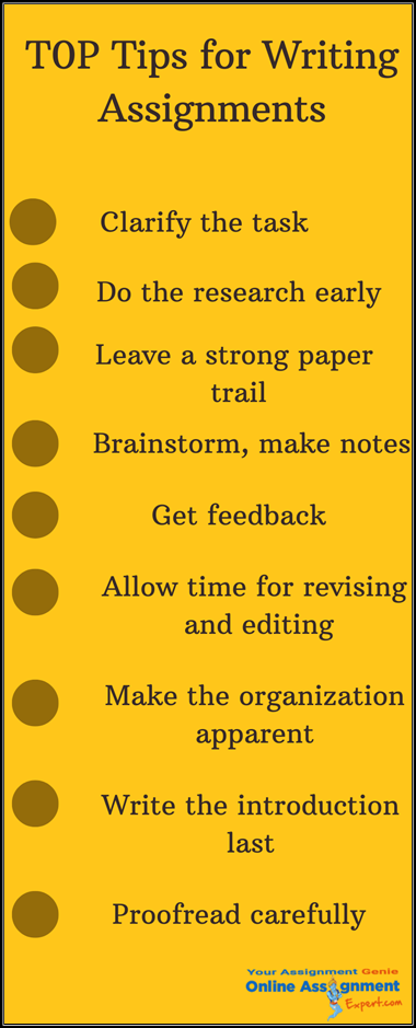 Top Tips for Writing Assignments