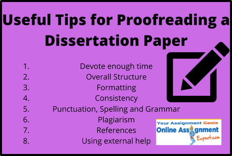 Useful Tips for Proofreading a Dissertation Paper