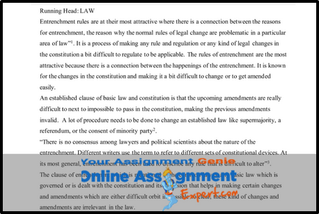 Constitutional Law Assignment Essay Help Solutions