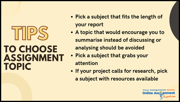 Tips To Choose Assignment Topic