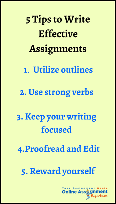 5 Tips to Write Effective Assignments