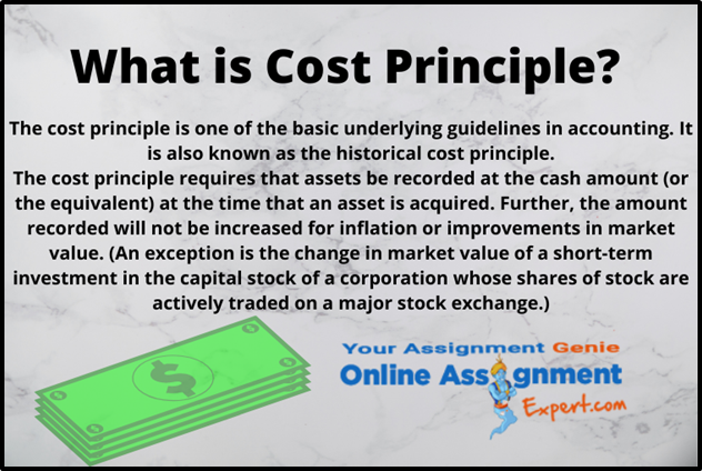 What is Cost Principle in Accounting