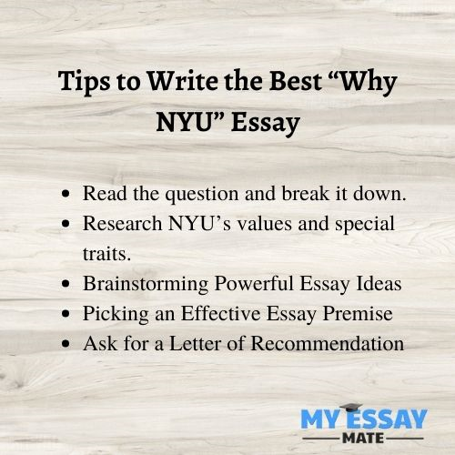 Tips to Write the Best Why NYU Essay